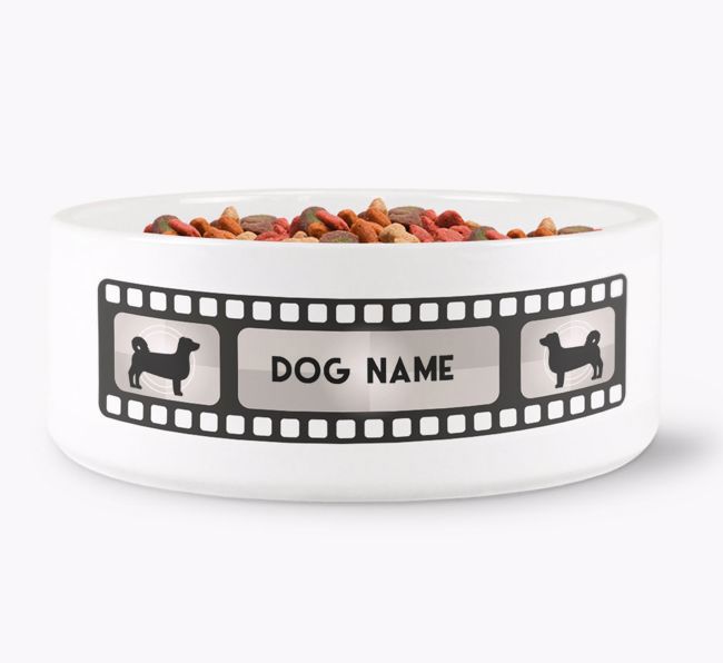 'Movie Reel' - Personalised Dog Bowl for your {breedFullName} 